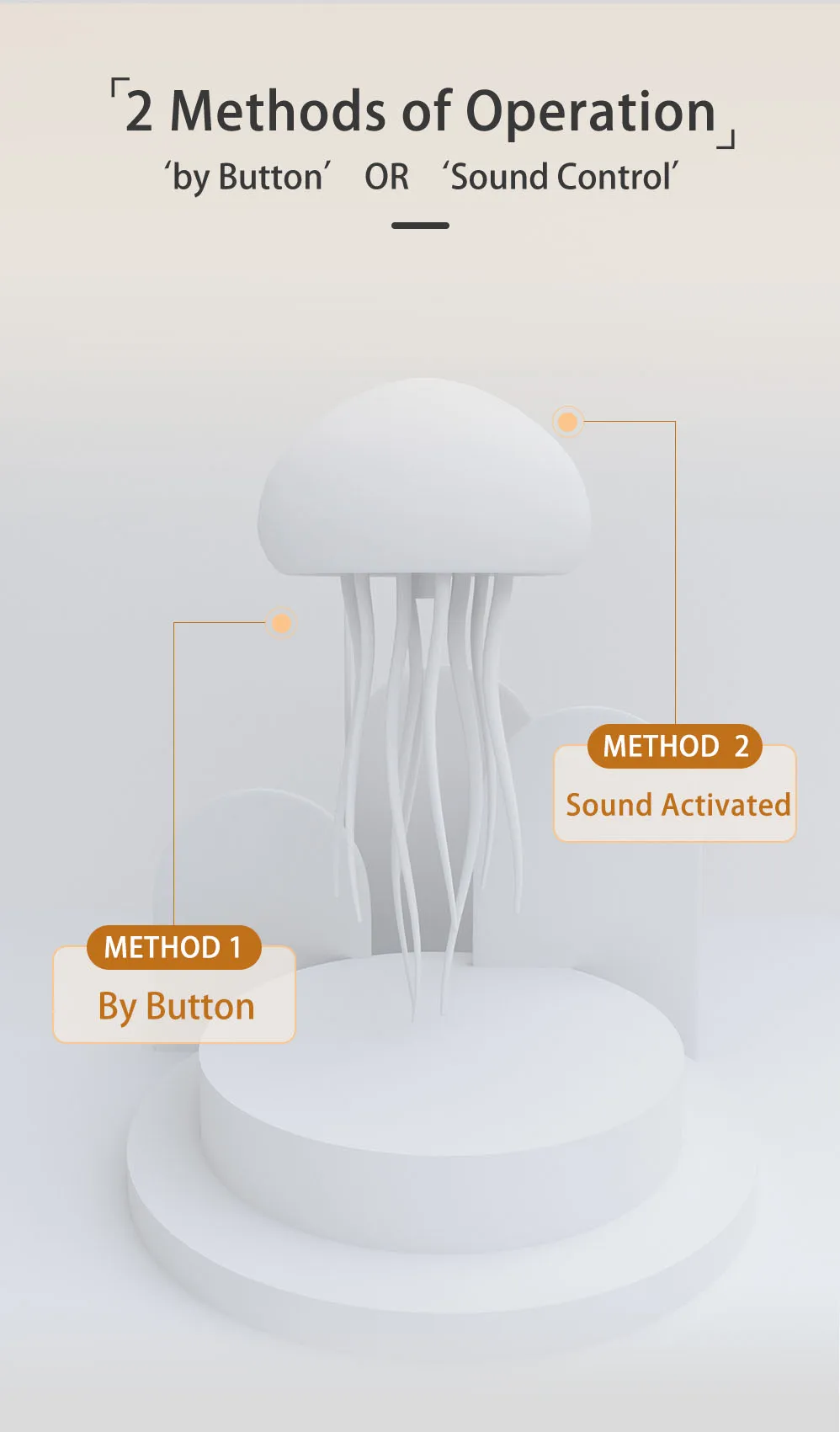 Creative Jellyfish Light Voice Control Type-C Charging Cute Jellyfish Bedside Lamp Flexible Tentacles for Holiday Children Gifts