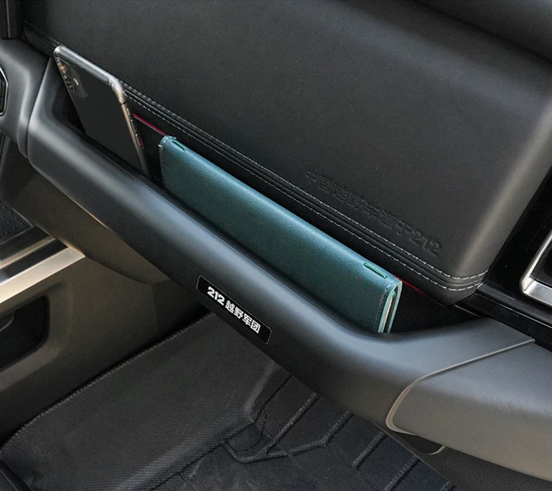 Car Passenger Armrest Storage Box Suitable for BAIC 212 T01 2024 2025 2026 Modified Car Handle Storage Box Decorative Stickers