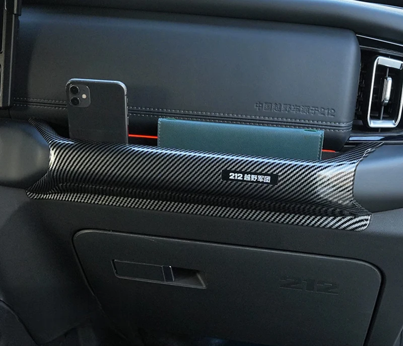 Car Passenger Armrest Storage Box Suitable for BAIC 212 T01 2024 2025 2026 Modified Car Handle Storage Box Decorative Stickers