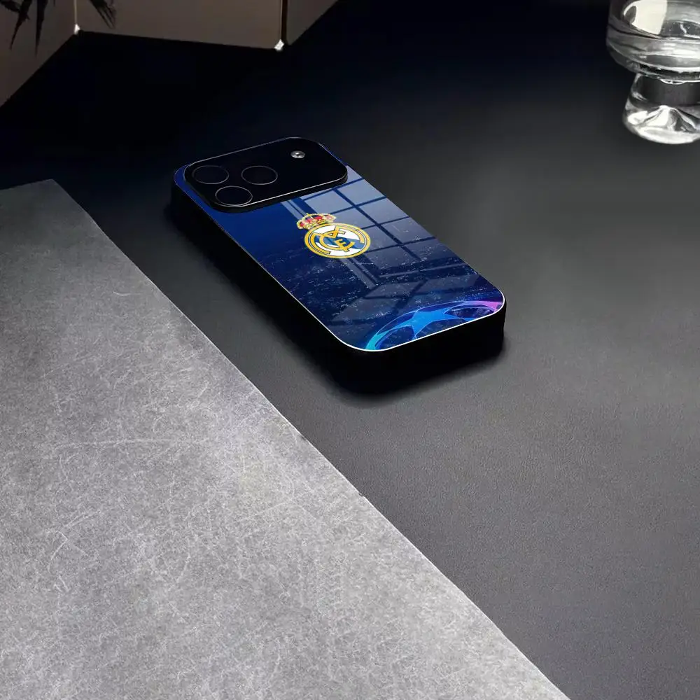Real-C-M-MadridE-E Phone Case Tempered Glass For IPhone 17 15 16 14 12 13 11 Pro XS Max Plus Mini Cover