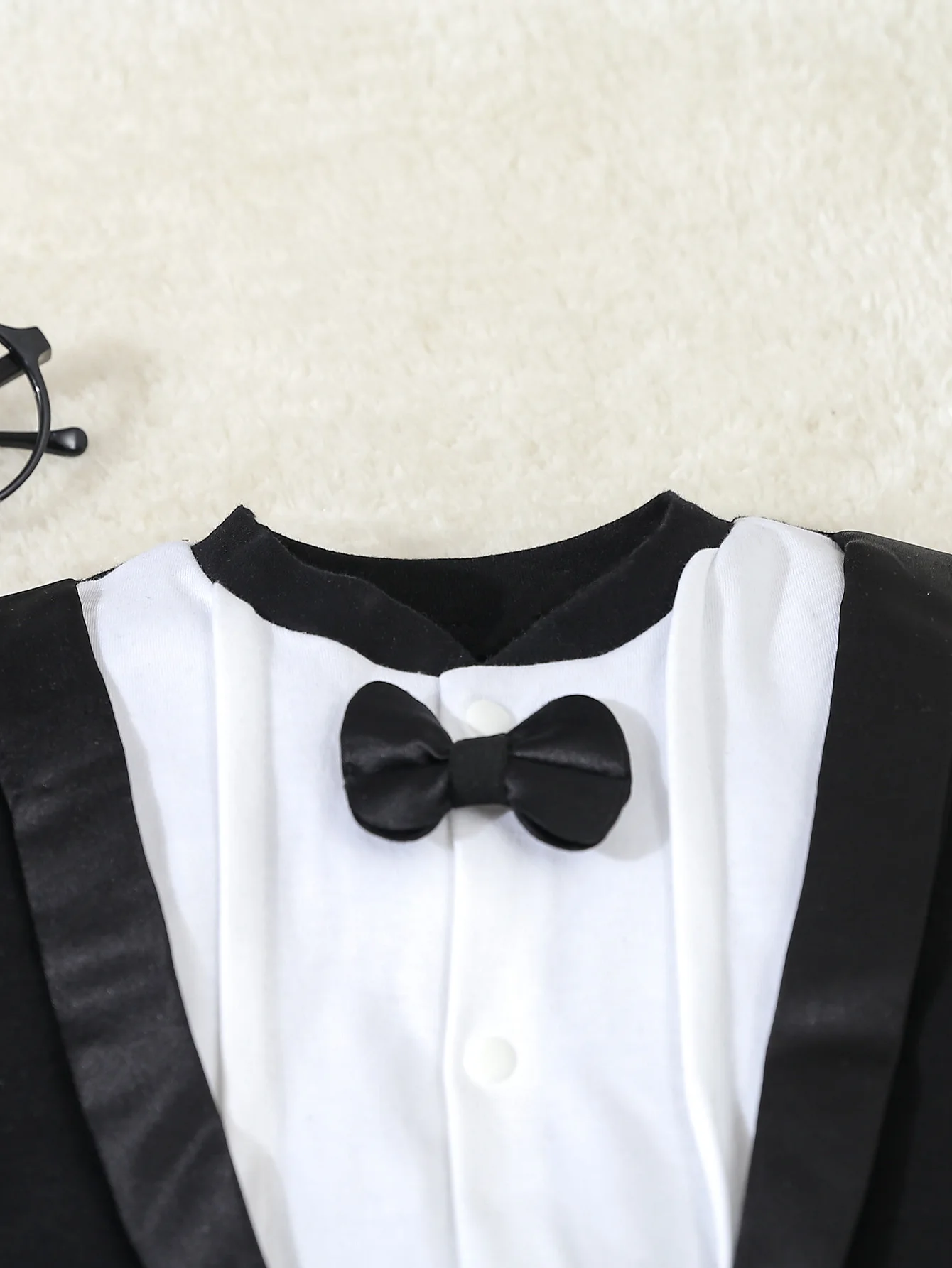 Autumn Infant Baby Boy Rompers Cotton Gentleman Footed Romper Prince Costume Infant Jumpsuits Boys Formal Clothes  For 0-12M