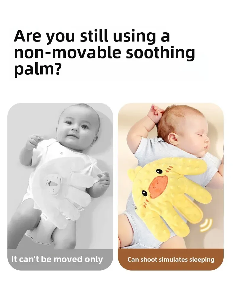 Baby Soothing Palm Sleep Pillow Newborn Heated Electric Remote Control Simulated Palm Slapping Sleep Pad Babies Care Accessories