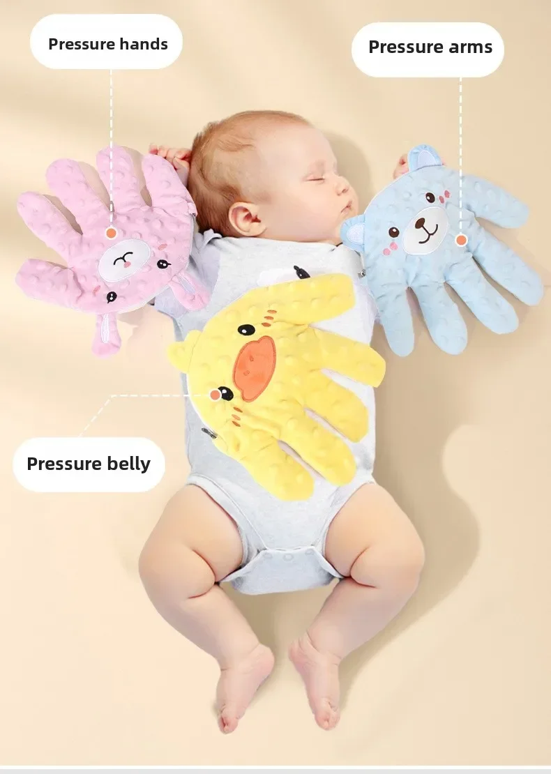 Baby Soothing Palm Sleep Pillow Newborn Heated Electric Remote Control Simulated Palm Slapping Sleep Pad Babies Care Accessories