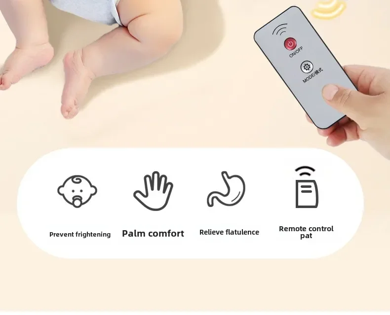 Baby Soothing Palm Sleep Pillow Newborn Heated Electric Remote Control Simulated Palm Slapping Sleep Pad Babies Care Accessories