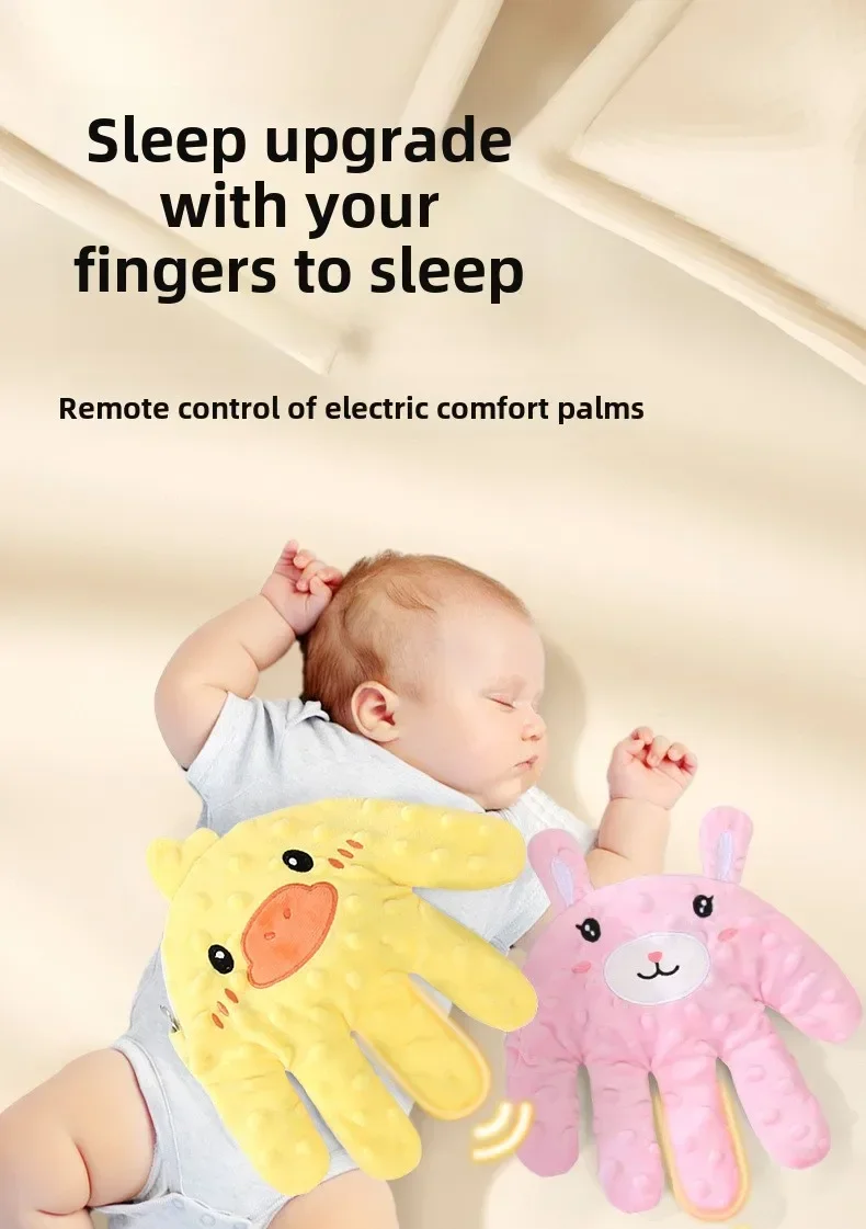 Baby Soothing Palm Sleep Pillow Newborn Heated Electric Remote Control Simulated Palm Slapping Sleep Pad Babies Care Accessories