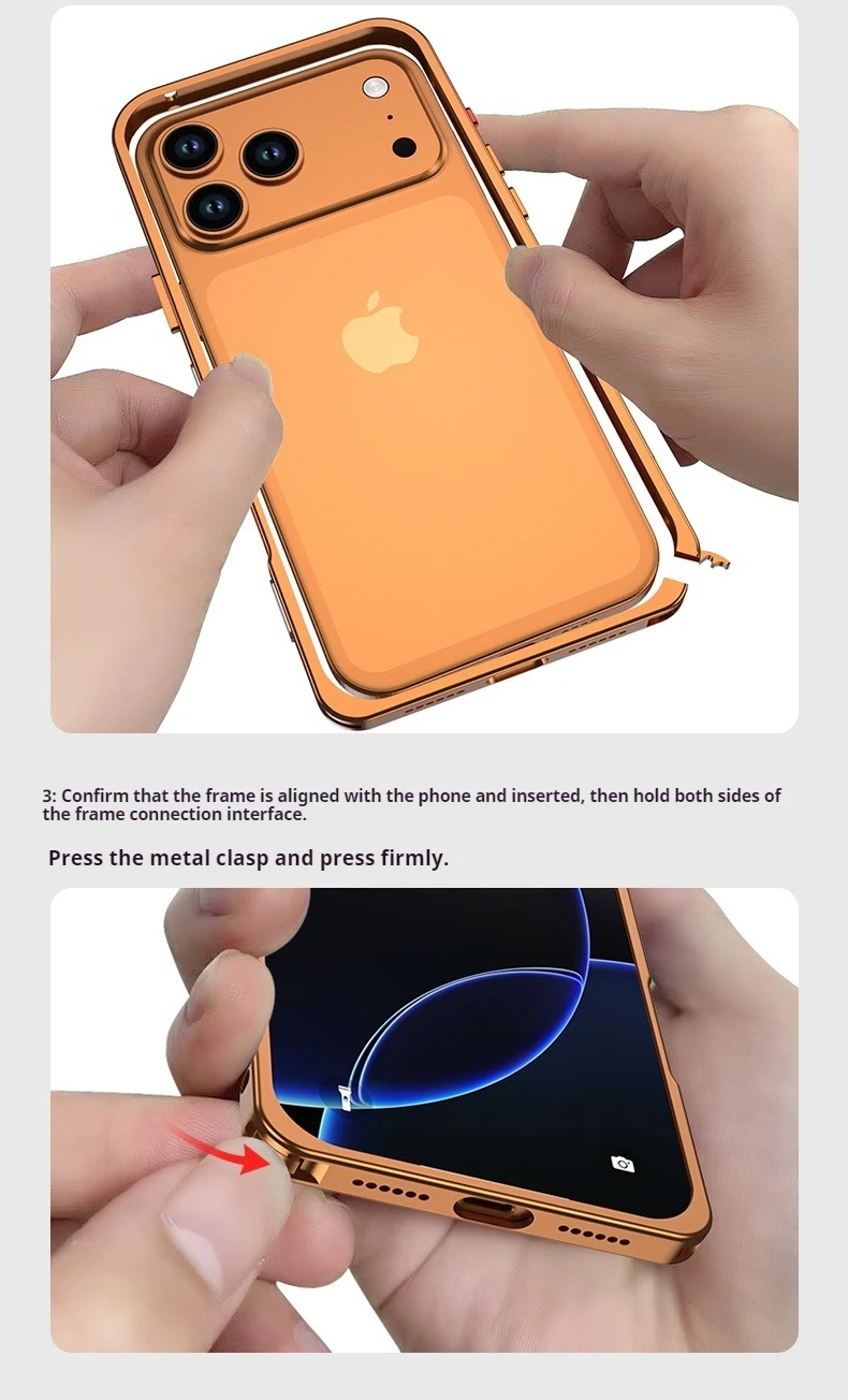 Luxury Metal Alloy Lens Protect Frame Phone Case For iPhone 18 17 Air 16 15 14 13 12 Pro Max Plus Heat Dissipation Cool Bumper
