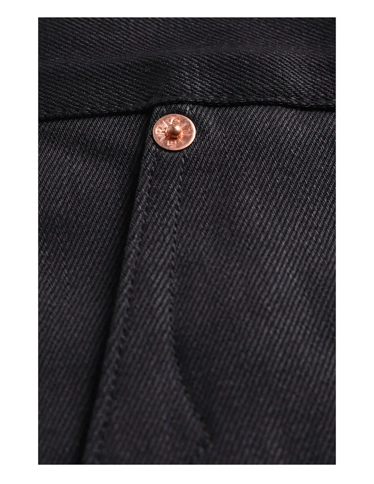 Red Tornado Black Men's Jeans Relaxed Fit 14.5oz Selvedge Denim Officer Trousers
