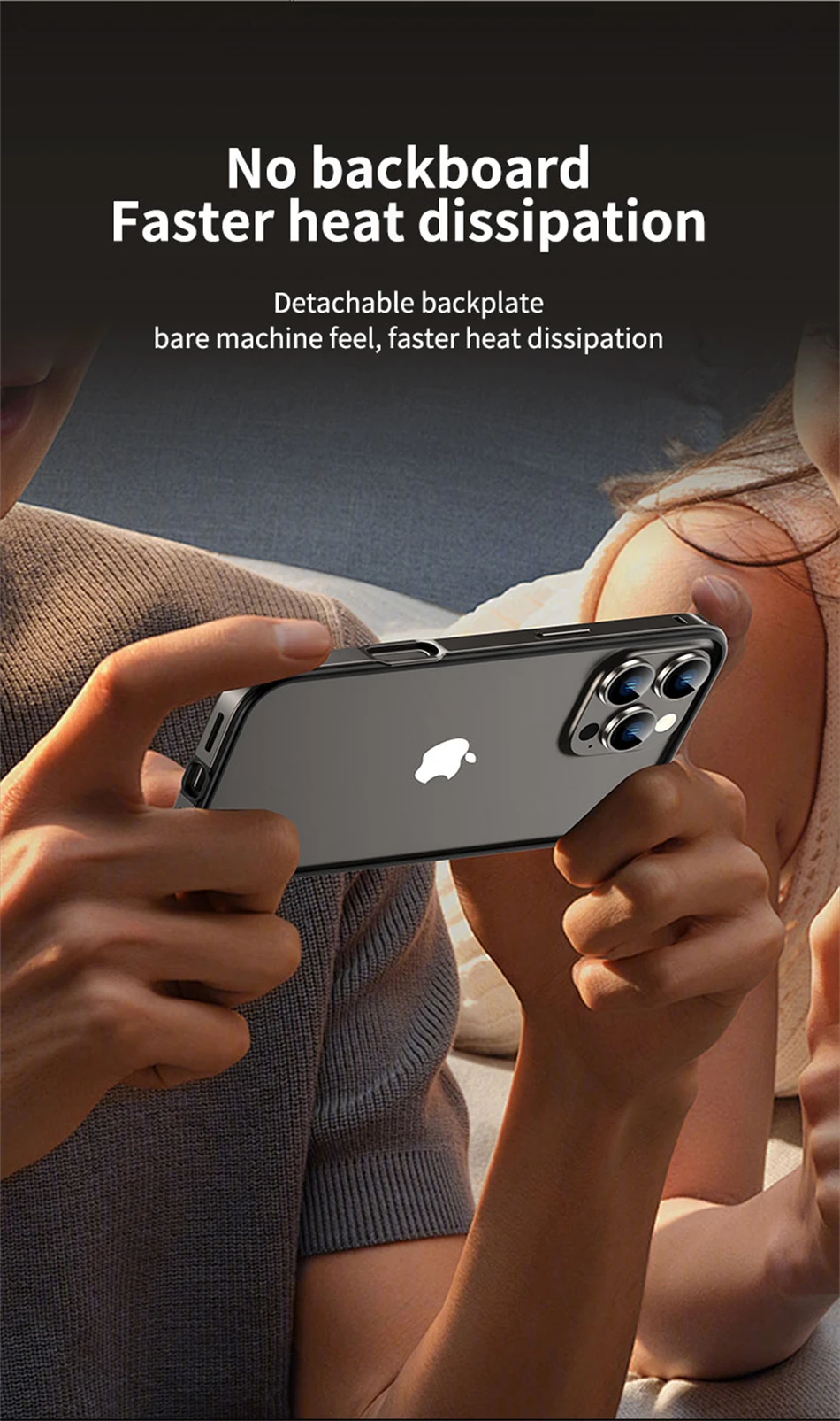 Luxury 2 IN 1 Acrylic Clear Case For iPhone 13 14 15 16 Pro Max Light Aluminum Metal Lens Frame Ultra Thin Alloy Bumper Cover