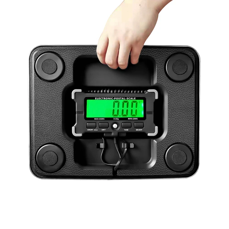 Portable 200KG Electronic Parcel Scale Stainless Steel Large Platform Digital LCD Weighing Balance For Postal Warehouse Express