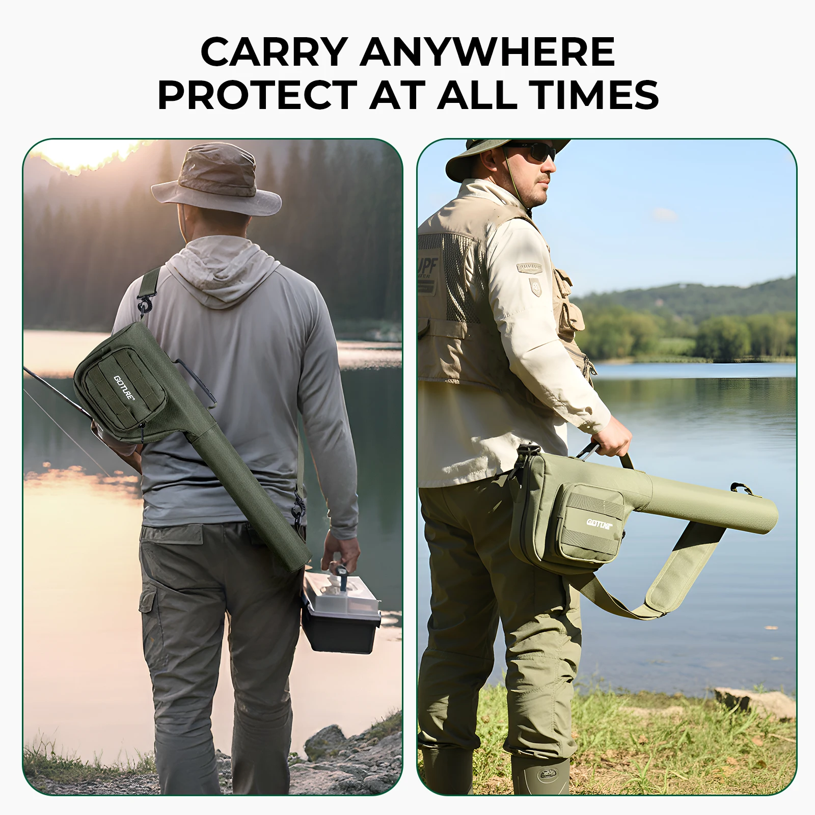 Goture Fly Fishing Rod and Reel Combo with Fly Rod & Gear Case, 9FT 4-Piece Fly Rod, Pre-Spooled Reel, Fly Line, Flies, Tool