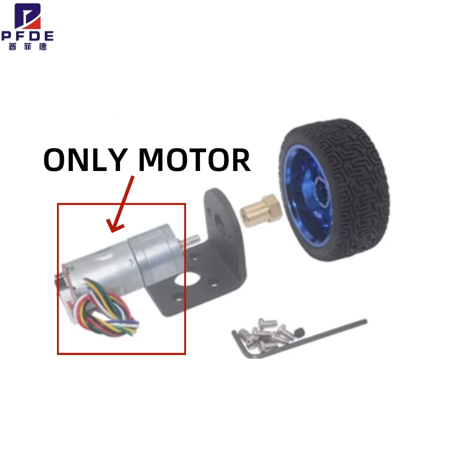 JGA25-370 Dc Vertraging Motor Met Encoder Snelheid Meten Code Disc Sterke Moment 6V 12V 24V