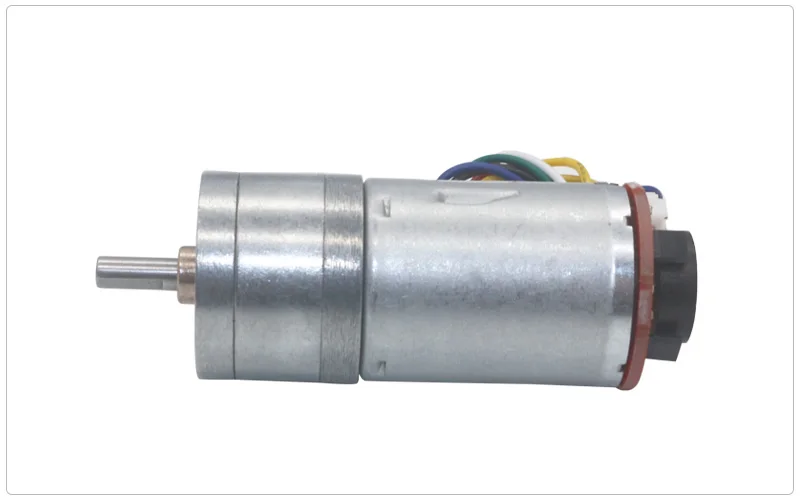 JGA25-370 Dc Vertraging Motor Met Encoder Snelheid Meten Code Disc Sterke Moment 6V 12V 24V