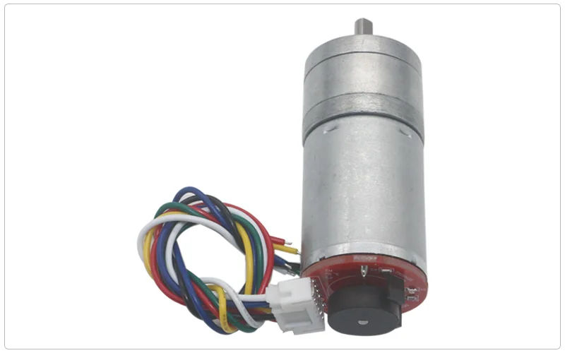 JGA25-370 Dc Vertraging Motor Met Encoder Snelheid Meten Code Disc Sterke Moment 6V 12V 24V