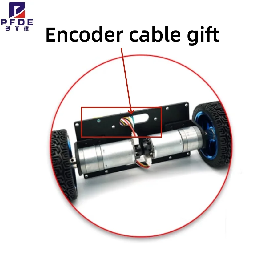 JGA25-370 Dc Vertraging Motor Met Encoder Snelheid Meten Code Disc Sterke Moment 6V 12V 24V