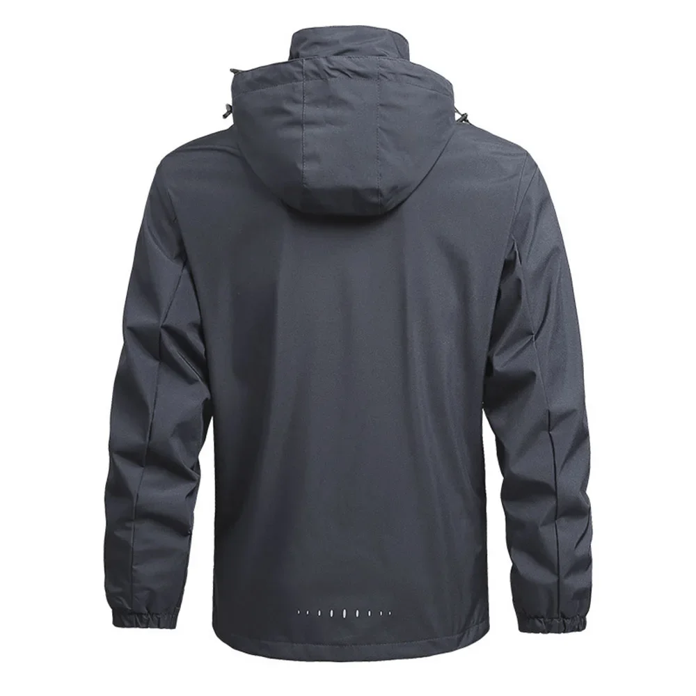 Men's Outdoor Waterproof Raincoat Lightweight Cycling Coat with Hood Streetwear Hiking Windproof Jacket Climbing Outdoor Jackets