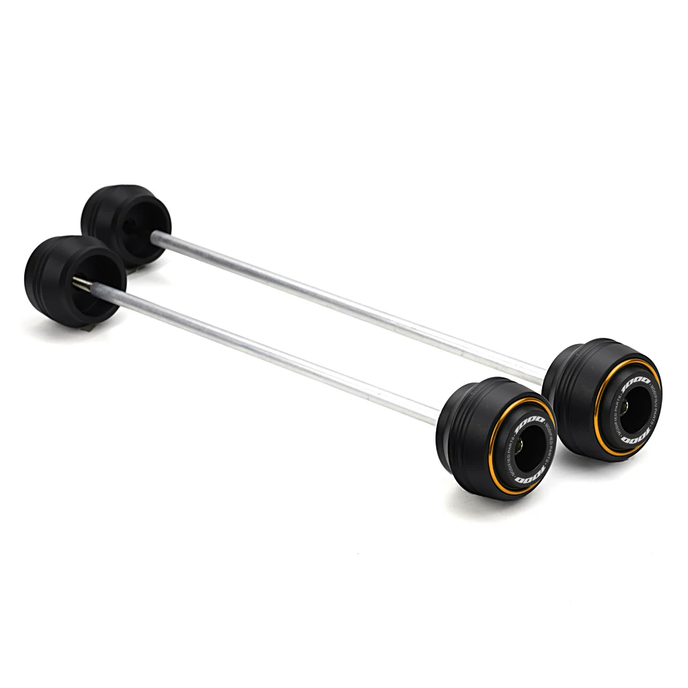For Suzuki GSXS GSX-S 1000 1000GT 1000F GSXS1000 GSXR 1000 R 1000R Motorcycle Front Rear Wheel Axle Crash Protector Stand Slider