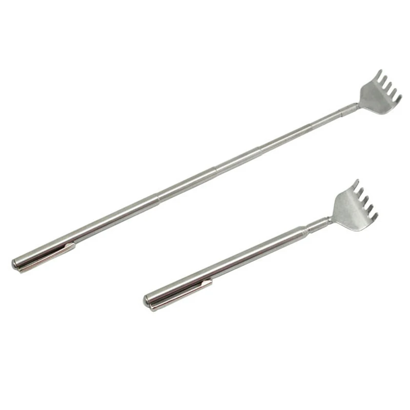 Adjustable Retractable Back Scraper Steel Anti-itch Claw Massager Scratching Rake For Elderly Back Massage 16cm-51cm