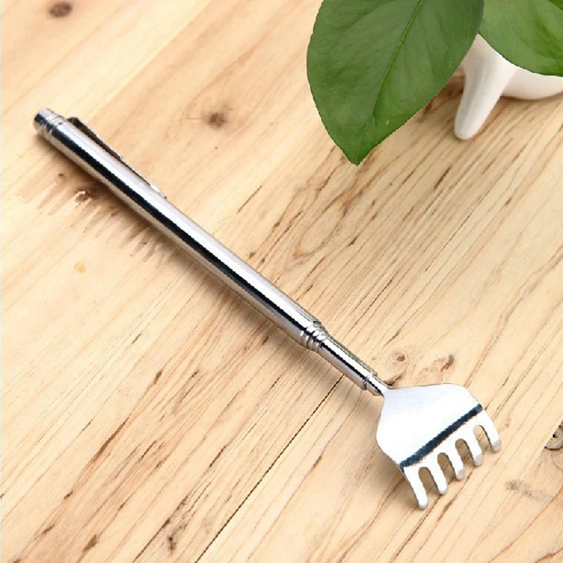 Adjustable Retractable Back Scraper Steel Anti-itch Claw Massager Scratching Rake For Elderly Back Massage 16cm-51cm
