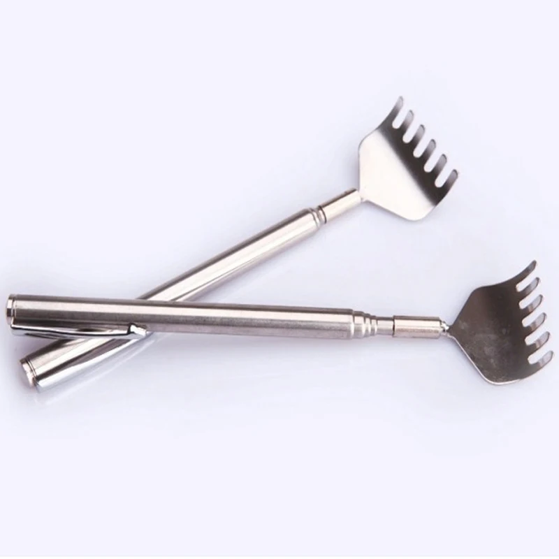 Adjustable Retractable Back Scraper Steel Anti-itch Claw Massager Scratching Rake For Elderly Back Massage 16cm-51cm
