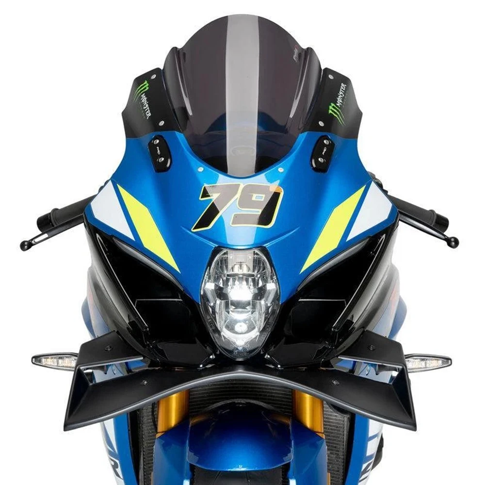 New Motorcycle Front Fairing Winglet Aerodynamic Wing Spoiler Winglet Fairing For GSX-R1000 2017-2025 GSX R1000R 2017-2021