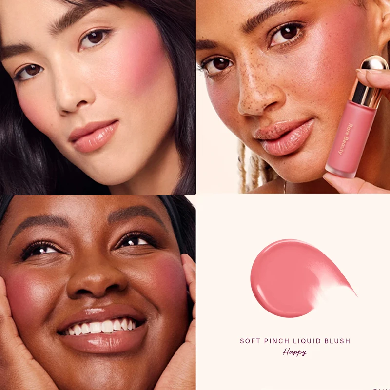 Fashion Cosmetics Brand Rare Beauty Silky Skin Melting Liquid Blusher Delicate Contour Natural Highlight Original Girl Makeup