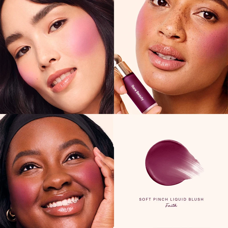 Fashion Cosmetics Brand Rare Beauty Silky Skin Melting Liquid Blusher Delicate Contour Natural Highlight Original Girl Makeup