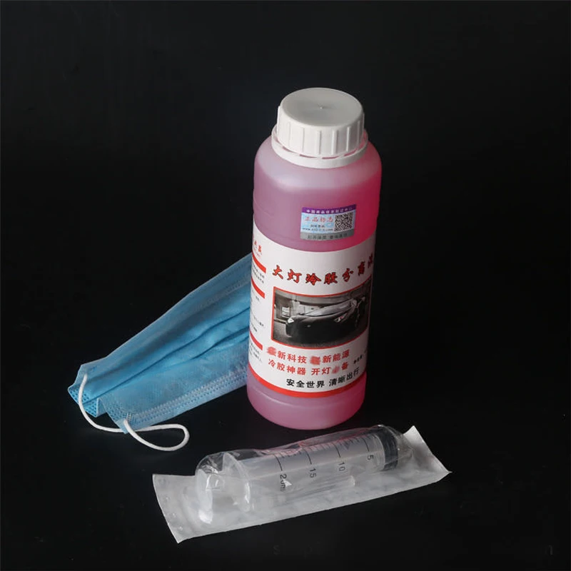 500ml Car Headlamp Removal Fluid Separation Glass Lens Headlight Cold Glue Liquid Restoration Refurbishmen Car Light Restoration