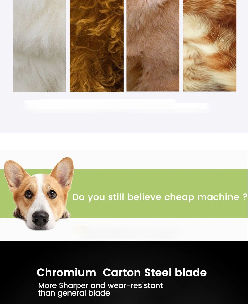 Professional Dog Hair Clippers Full Metal Rechargeable Pet Trimmer Cat Shaver Cutting Machine Puppy Grooming Haircut Low Noice