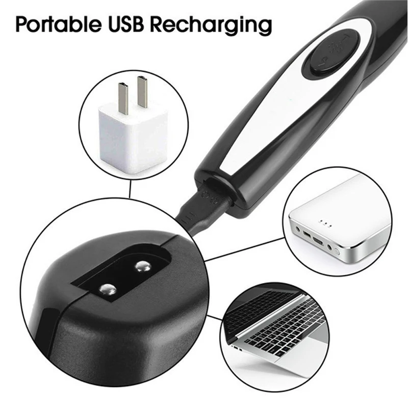 Electric Pet Clipper Grooming Kit for Dogs Reachageable Trimmer Haircut Cat Hair Cutting Remover Quiet Nail Grinder Machine Set