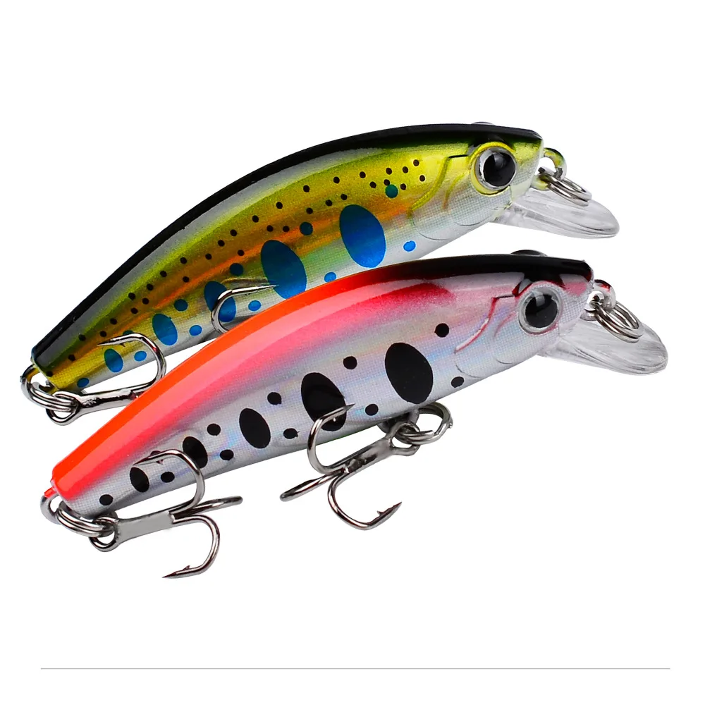 Mini Sinking Minnow Wobblers Fishing Lures 5.6cm 6.8g Trout Artificial Plastic Hard Bait Jerkbait Crankbait Bass Fishing Tackle