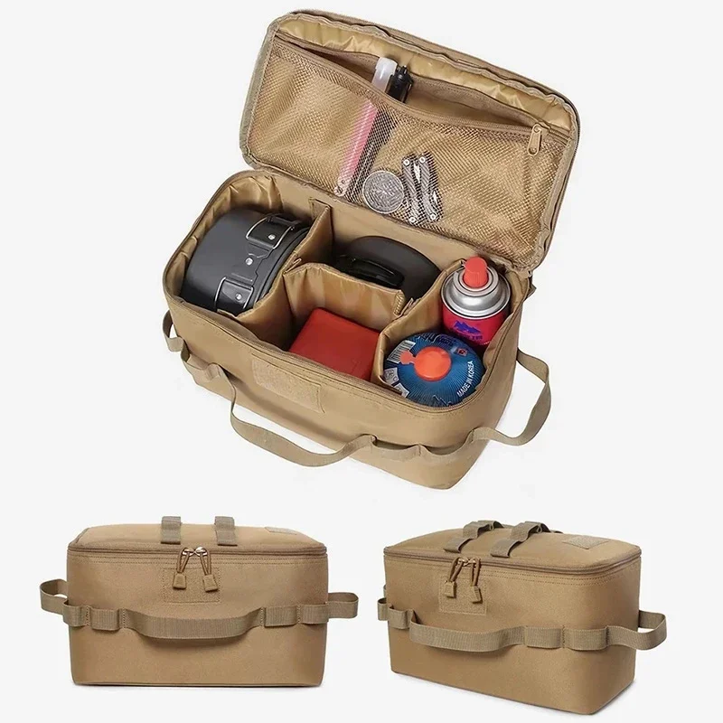 Camping Gas Tank Storage Bag Outdoor Large Capacity Ground Nail Tool Bags Picnic Cookware Utensils Organizer bags Мужская сумка
