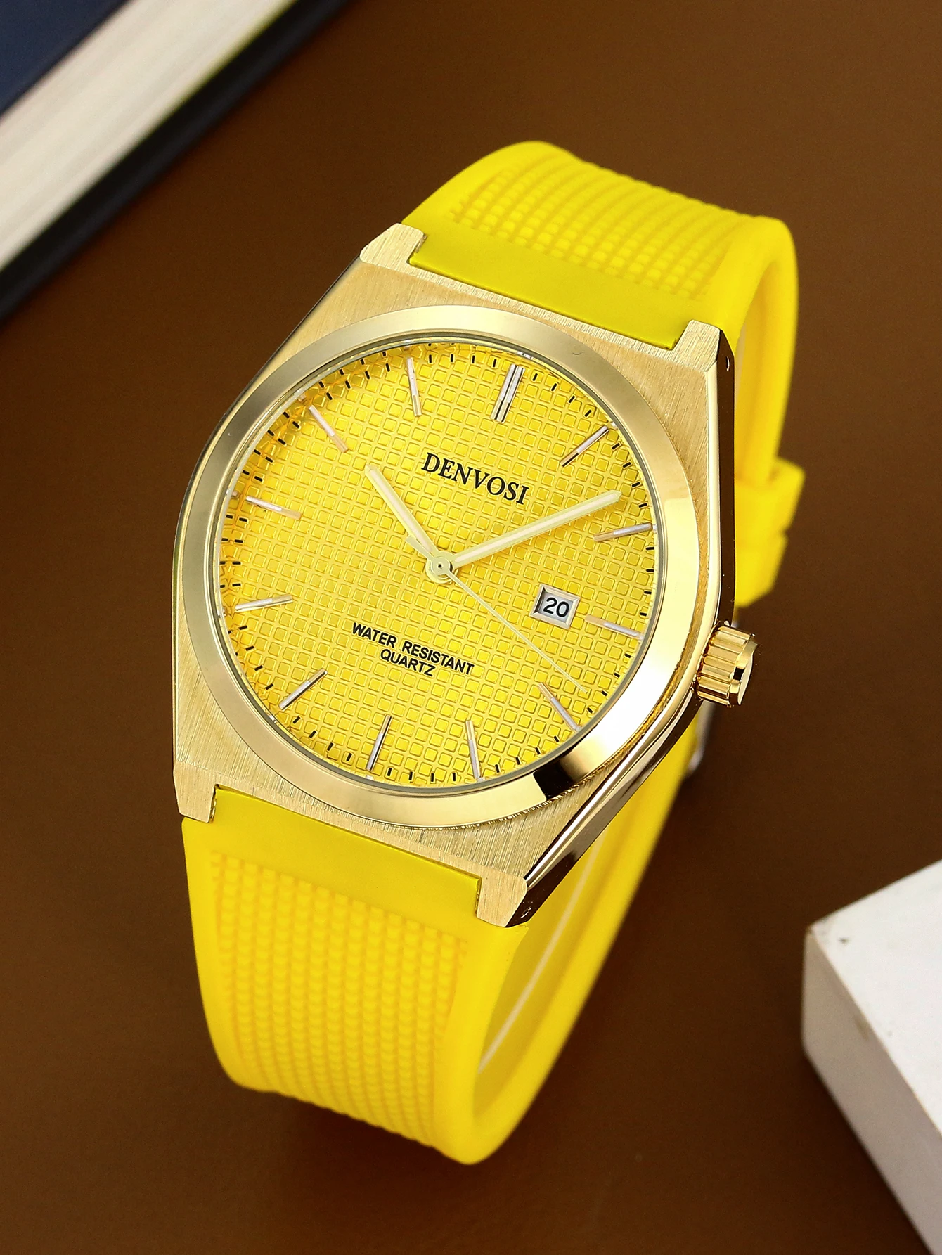 New Fasion Casual Quartz Watch Waterproof Male Clock Luminous Stainless Steel Square Quartz Men Watch