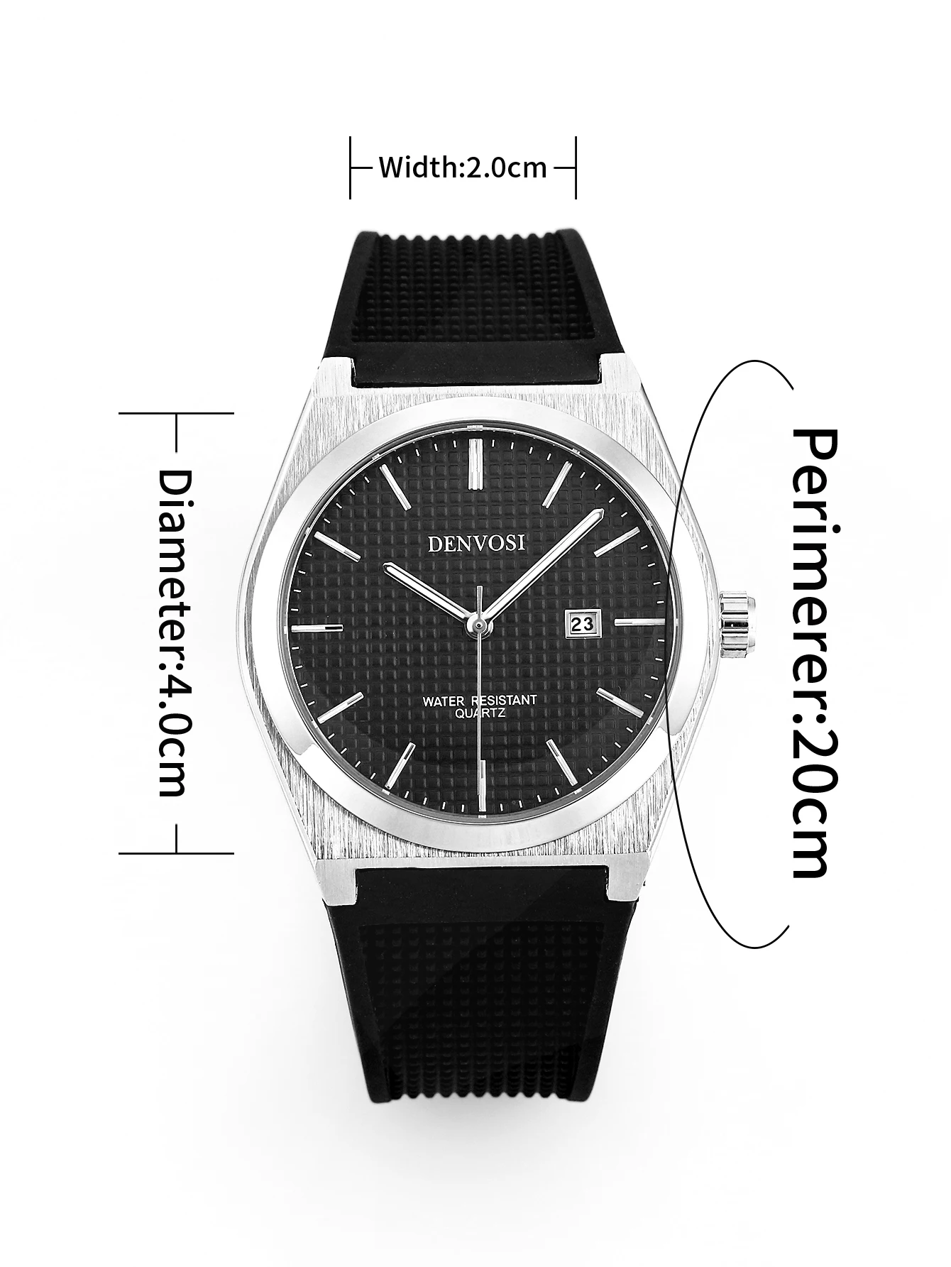 New Fasion Casual Quartz Watch Waterproof Male Clock Luminous Stainless Steel Square Quartz Men Watch