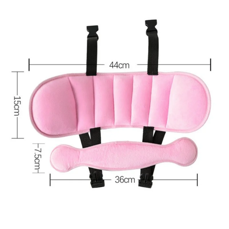 Baby Head Support Belt for Car Seat Headrest Neck Protection Soft Cotton Adjustable Child Safety Seat Accessories