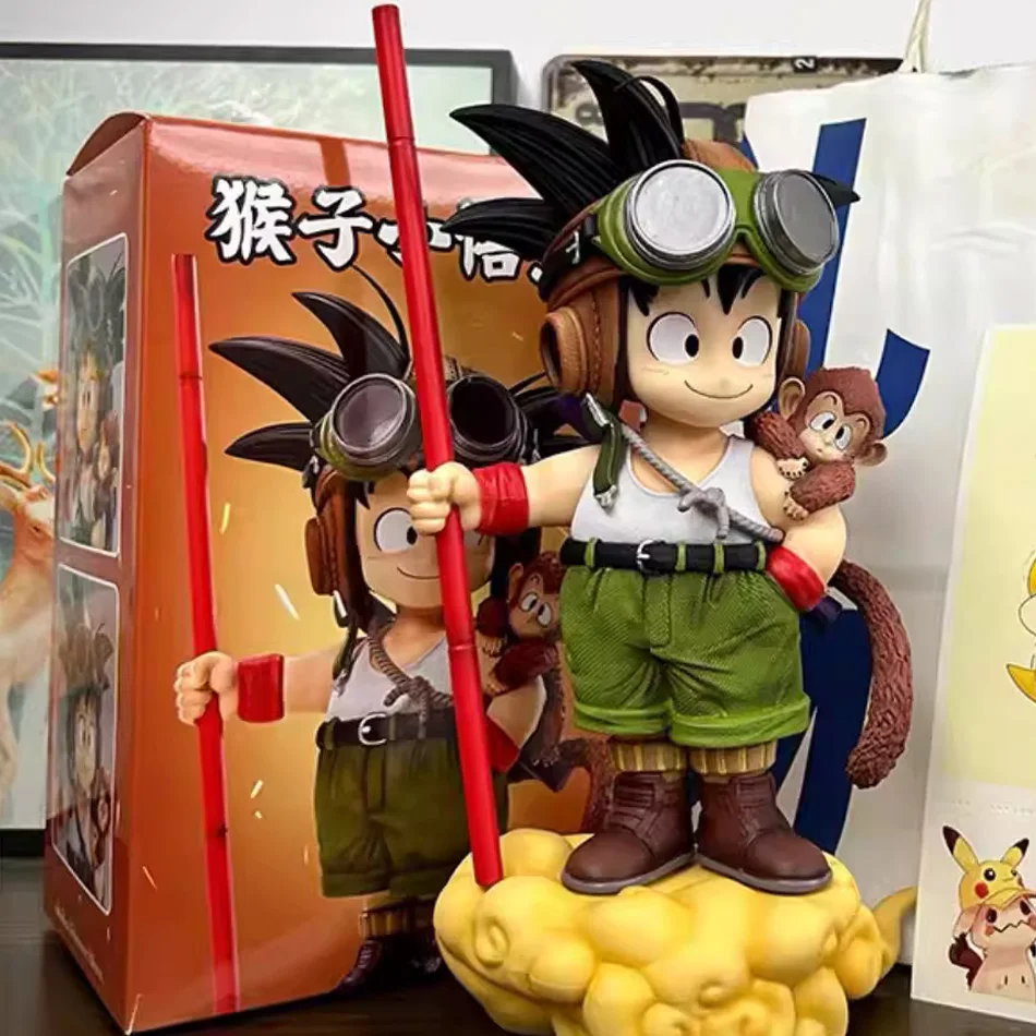 In Stock Dragon Ball Son Goku Light Lamp Model Kakarotto Kamehameha Wave Magnetic Ornament Anime Action Figure Collectible Gift