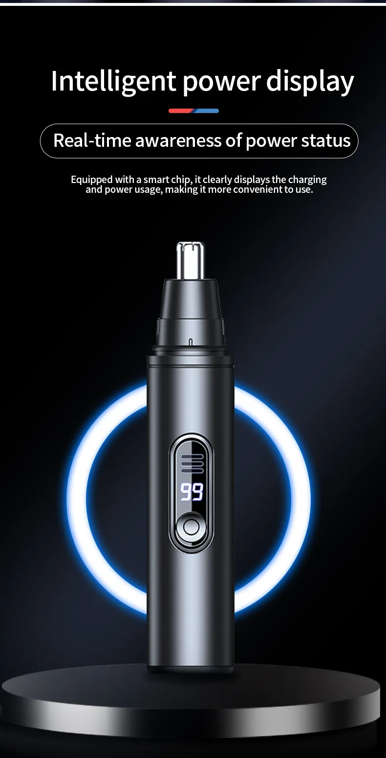 Mini Pocket Nose Hair Trimmer Painless Clipper Nose Ears Hair Eyebrow Waterproof Portable Trimmer For Men Women