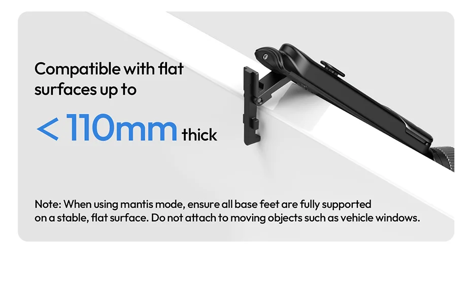 Ulanzi TT86 Mini Overhead Selfie Stick Tripod Magnetic&Clamp for Smartphone Selfie Stick for Outdoor Travel Photography