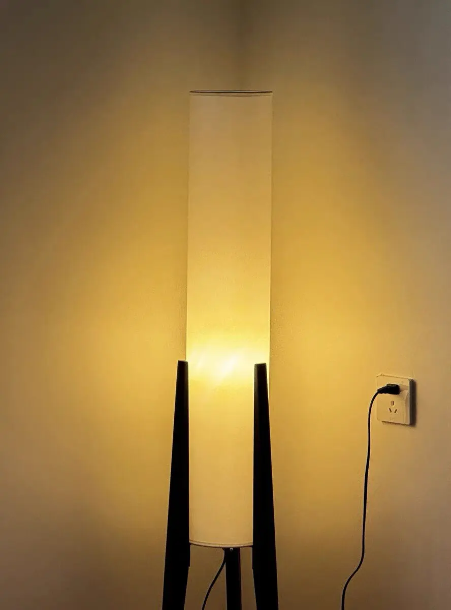 Wabi-sabi Style Wooden Antique-style Floor Lamp Bedroom Living Room Sofa-side Living Room Floor Lamp Indoor Home Decor Fixture