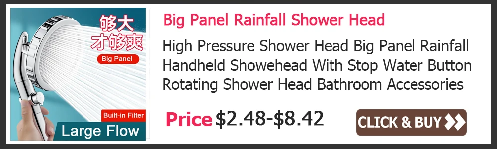 High Pressure Waterfall Stainless Steel Shower Head Golden High Flow 8" 10" 12" Pressure Boosting Design Spa Bathroom Showerhead