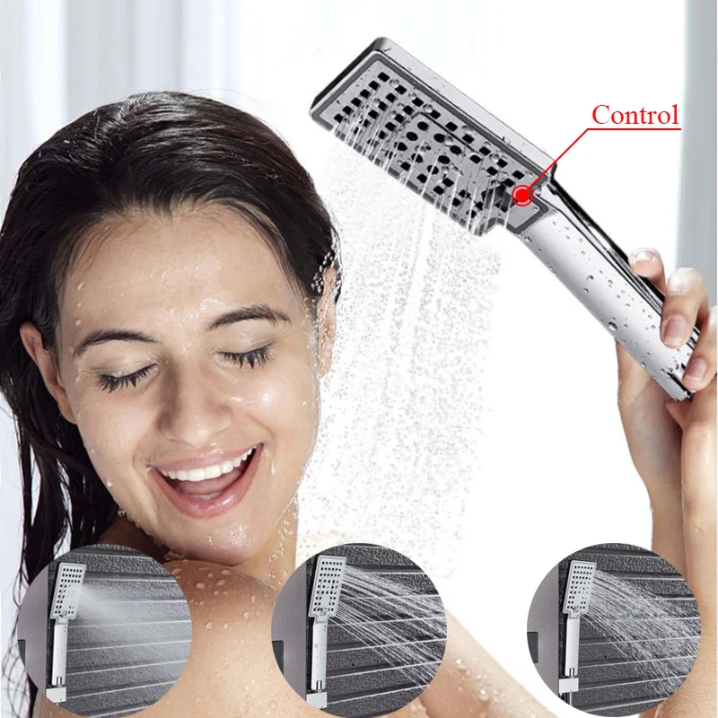 Newly Luxury Black/Brushed Bathroom Shower Faucet LED Shower Panel Column Bathtub Mixer Tap With Hand Shower Temperature Screen