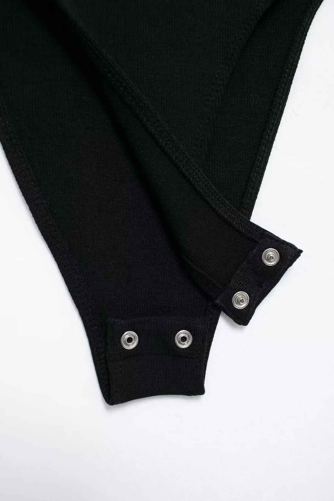 Skinny Ribbed Bodysuits for Women, O Neck, Straps, Snap-Button, Female Playsuits, Sexy Fashion