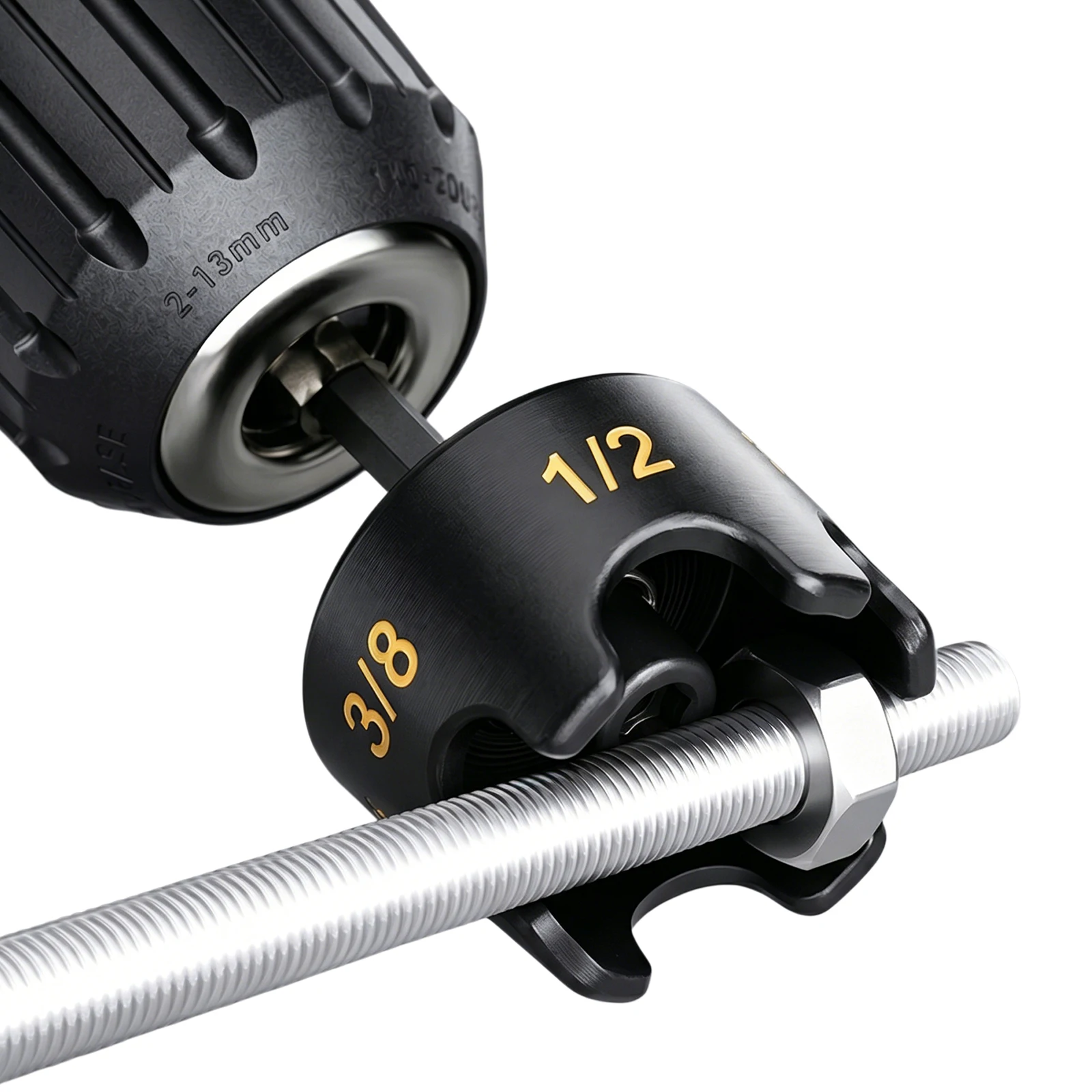 Aluminum Alloy Threaded Rod Nut Runner Tools Nuts Remover Bolt Extractor Tool Nuts Spinning Drill Kit for Impact Drills