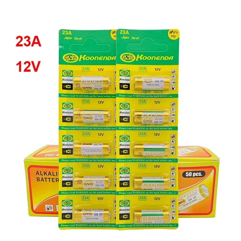 23A 12V Batteries Primary Dry Alkaline Battery L1028 21/23 A23 E23A K23A V23GA GP23A RV08 LRV08 Flashlight Mouse Remote Control