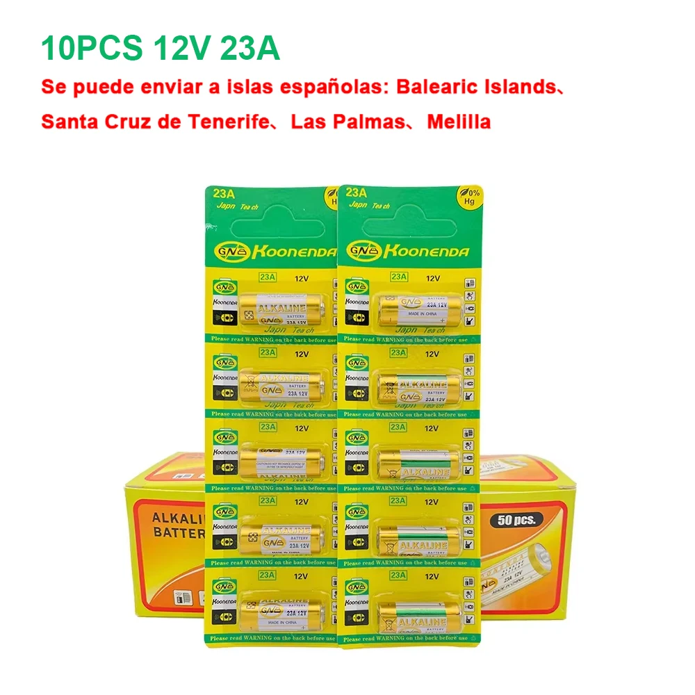 23A 12V Batteries Primary Dry Alkaline Battery L1028 21/23 A23 E23A K23A V23GA GP23A RV08 LRV08 Flashlight Mouse Remote Control