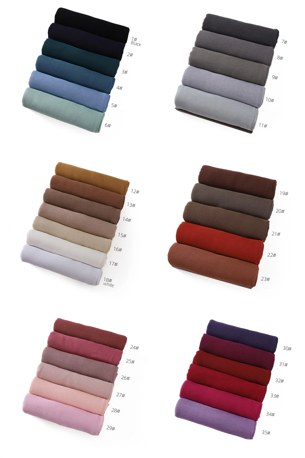 New Arrival Crinkle Rayon Hijab Women Muslim Scarf Shawls Solid Headscarf Wraps Big Size Plain Islamic Turban Headbands Foulard