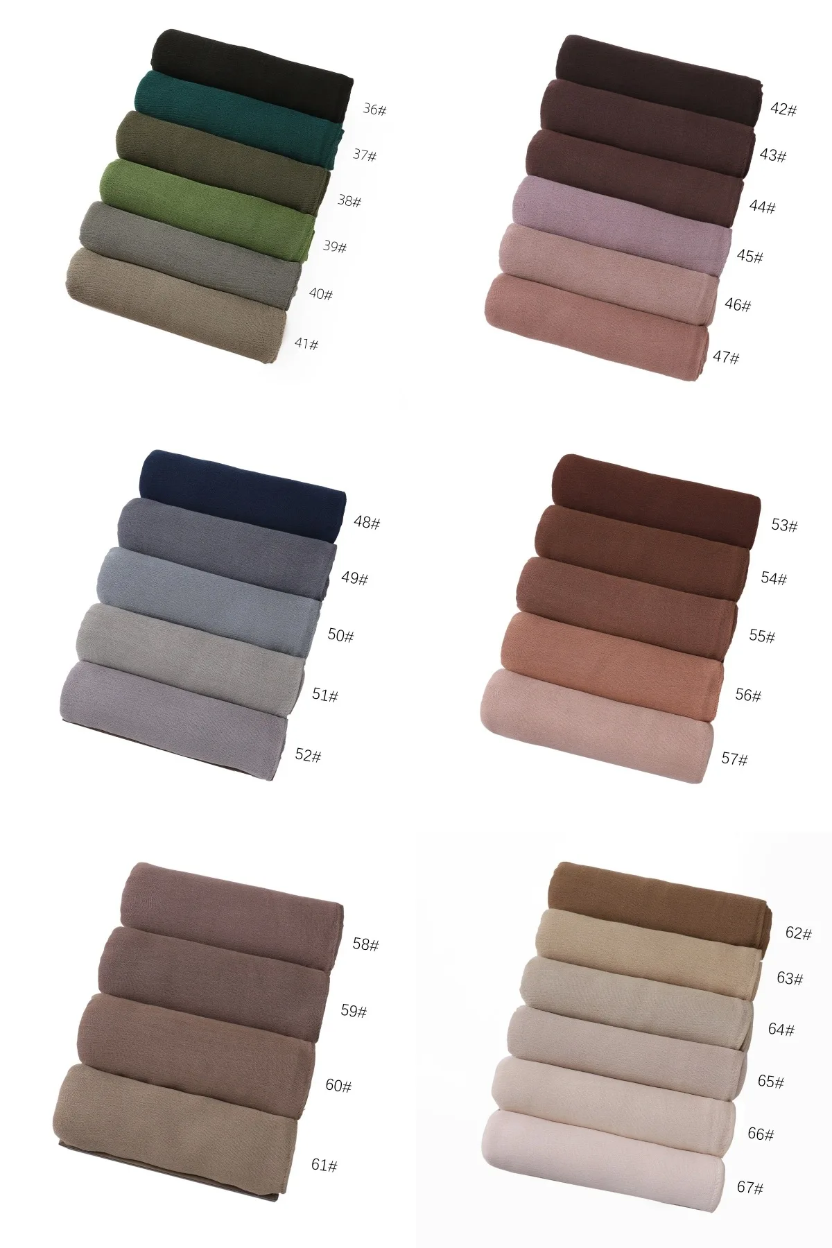 New Arrival Crinkle Rayon Hijab Women Muslim Scarf Shawls Solid Headscarf Wraps Big Size Plain Islamic Turban Headbands Foulard