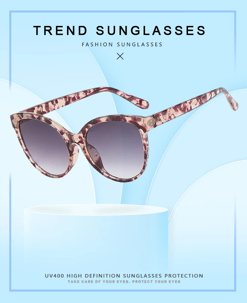 Cat Eye Sunglasses Sunglasses Outdoor Driving Sunshade Decoration Oversize Frame Glasses UV Protection