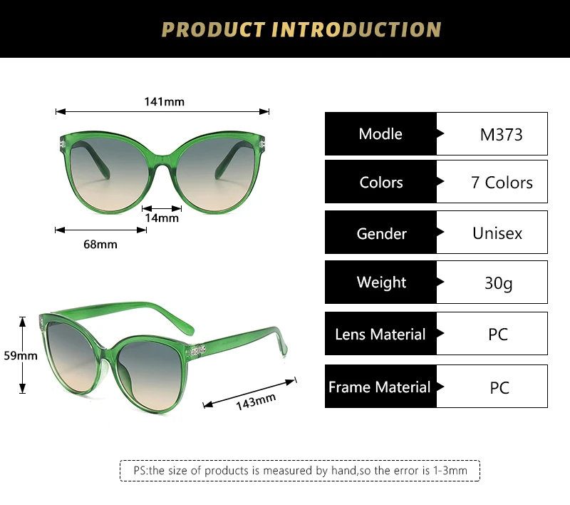 Cat Eye Sunglasses Sunglasses Outdoor Driving Sunshade Decoration Oversize Frame Glasses UV Protection