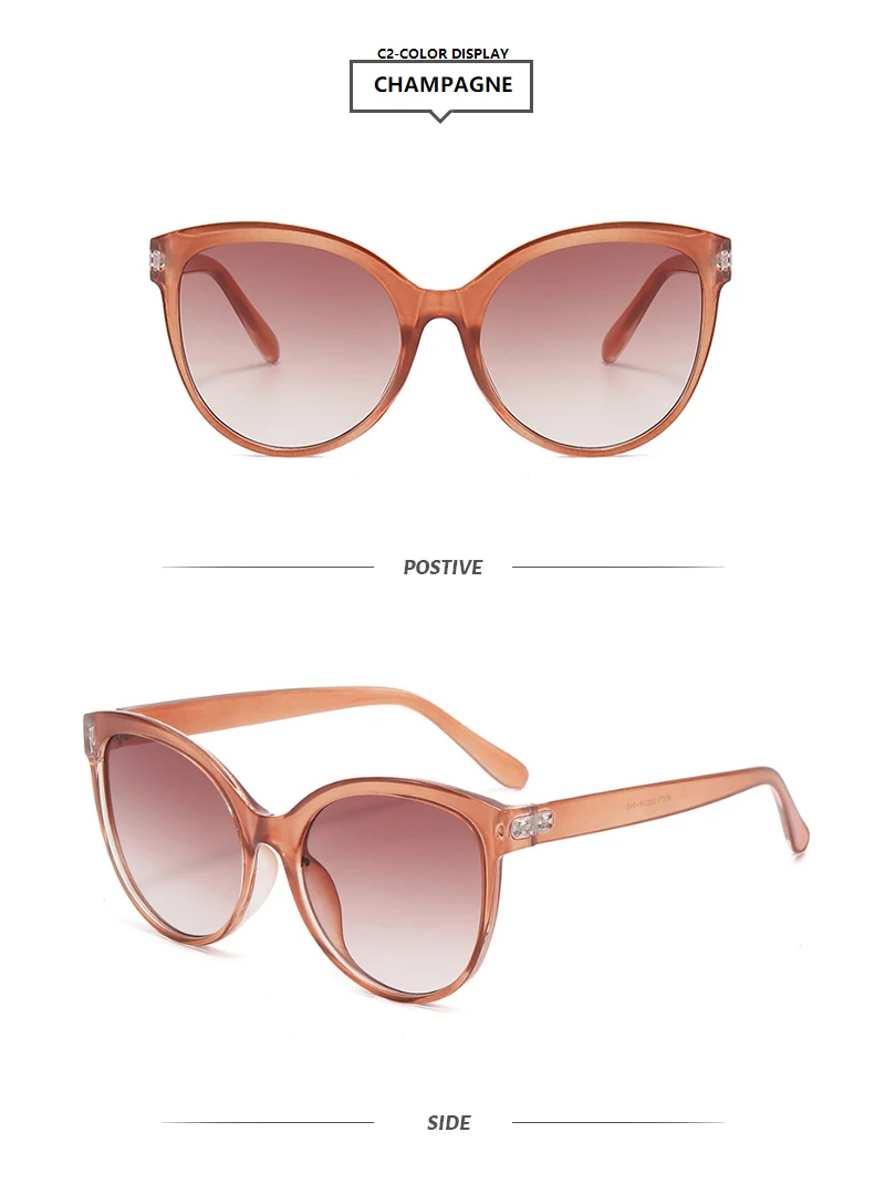 Cat Eye Sunglasses Sunglasses Outdoor Driving Sunshade Decoration Oversize Frame Glasses UV Protection