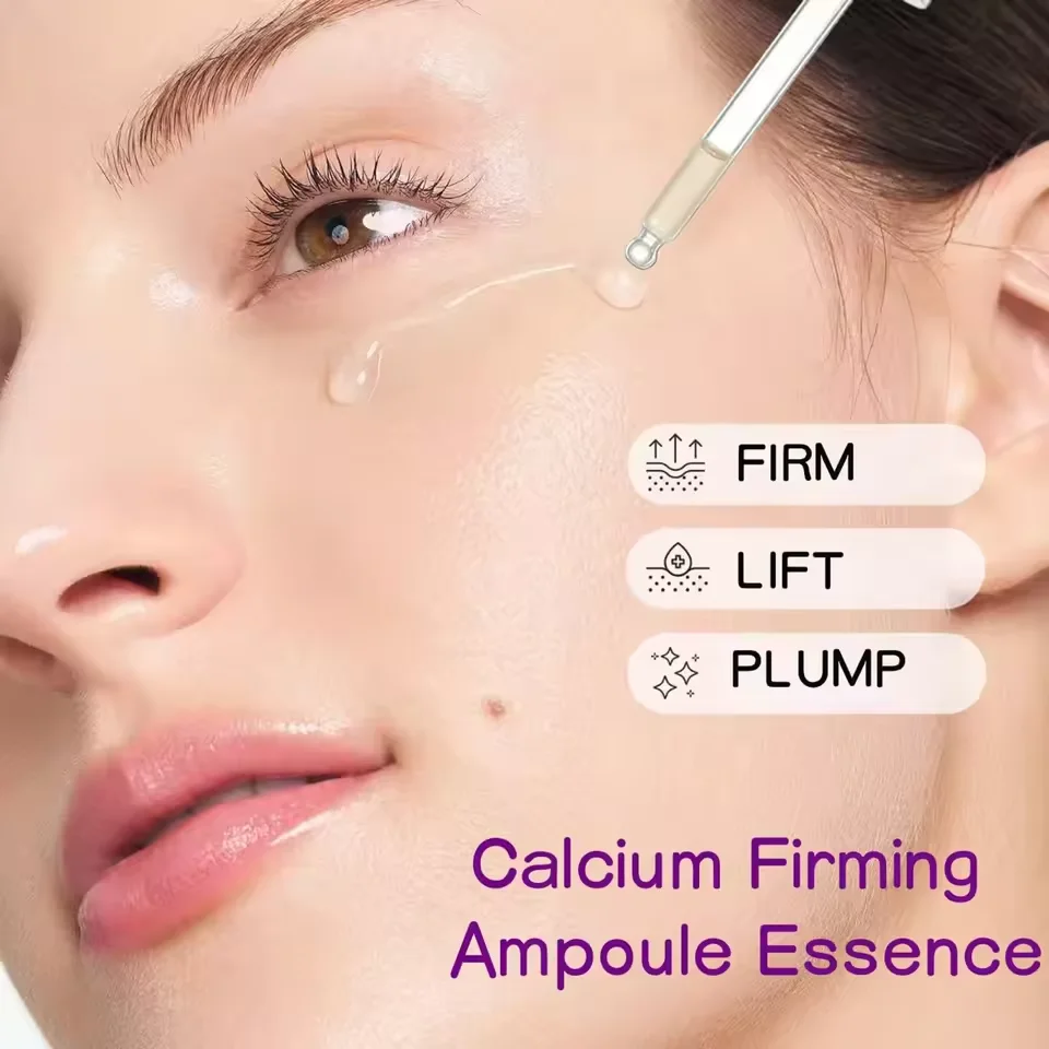 Calcium Skincare Set-Antioxidant Firming Serum Cream Fade Fine Lines Brighten Eye Patches Multi Balm Collagen Boosting Face Care